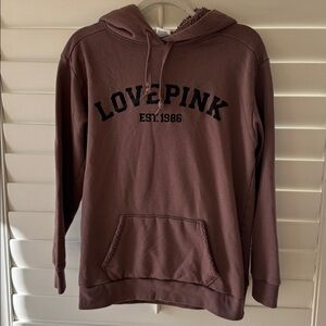 PINK Victoria's Secret Brown Hoodie Sweater